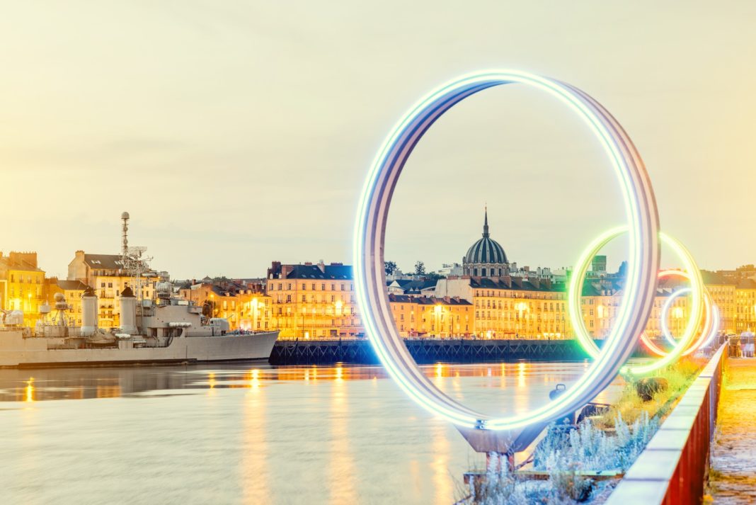 Nantes city in France
